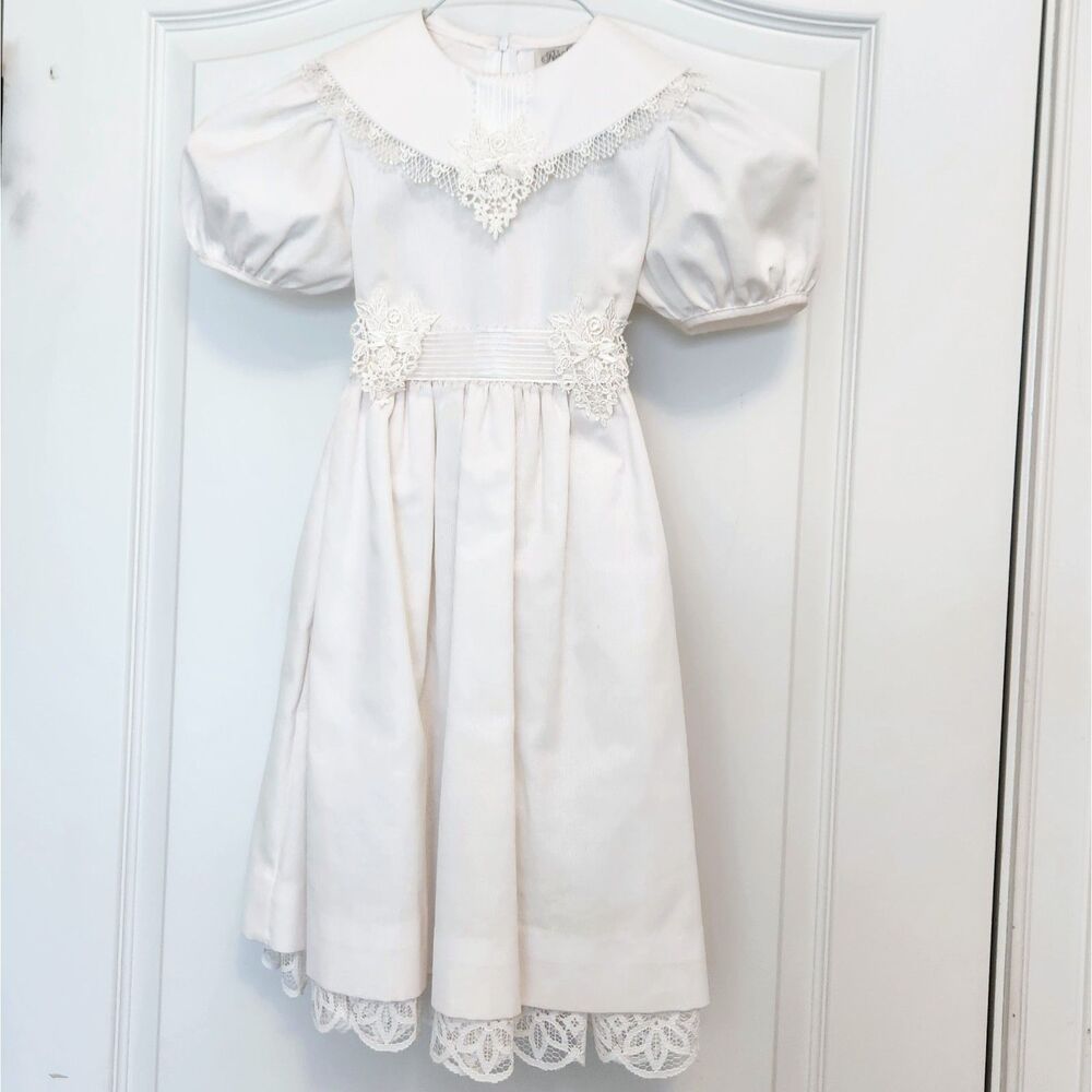 Rare Editions Flower Girl, 1st Communion Dress Sz 6 White